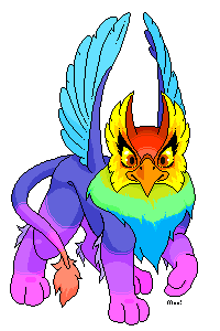 rainbow eyrie pixel art