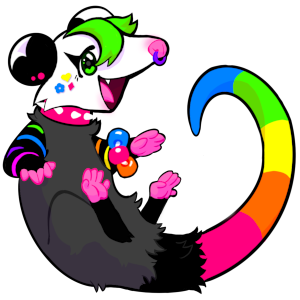 A sparkle-possum