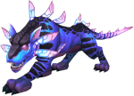 purple alien panther